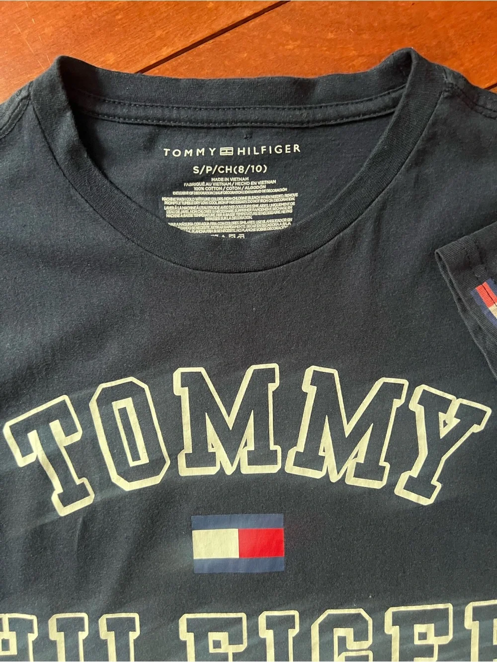 Tommy Hilfiger Kids' navy Logo Tee